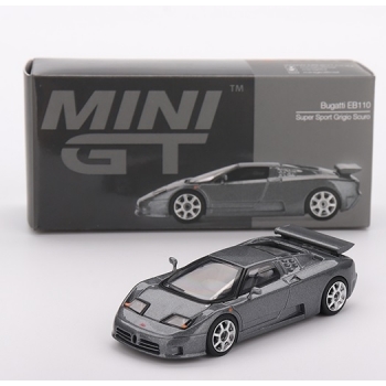Mini GT 1:64 Bugatti EB110 Super Sport LHD 1995 grigio scuro