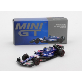 Mini GT 1:64 Red Bull Racing VCARB 01 #22 Yuki Tsunoda Bahrain GP 2024