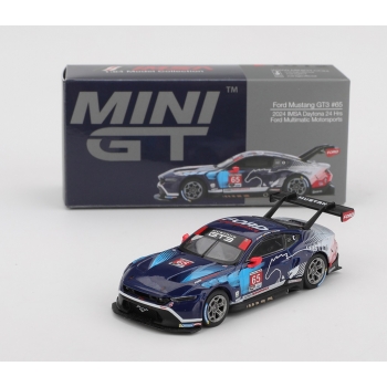 Mini GT 1:64 Ford Mustang GT3 #65 Ford Multimatic Motorsports IMSA Daytona 2024