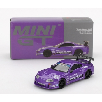 Mini GT 1:64 Toyota Supra MK4 (A80) Top Secret GT-300 2014 LHD top secret purple