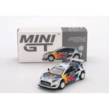 Mini GT 1:64 Ford Puma Rally1 #16 M-Sport Ford WRT A.Fourmaux Finland 3rd Place 2024