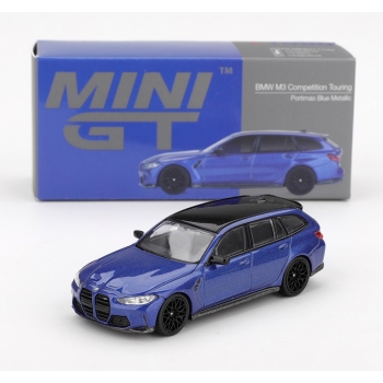 Mini GT 1:64 BMW M3 Competition Touring 2023 LHD portimao blue metallic