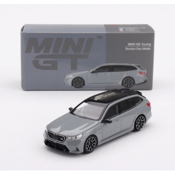 Mini GT 1:64 BMW M5 Touring 2025 LHD brooklyn grey metallic