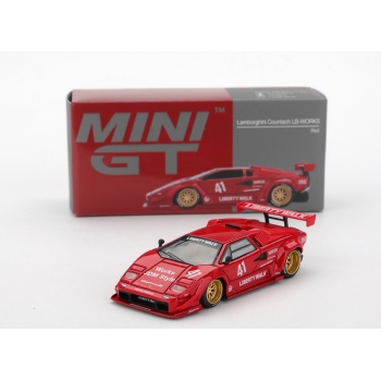 Mini GT 1:64 Lamborghini Countach LB-Works 2025 LHD red