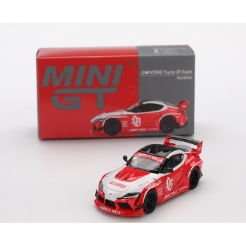 Mini GT 1:64 Toyota GR Supra LB Works 2025 LHD red white