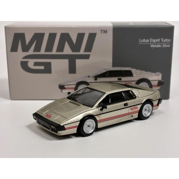 Mini GT 1:64 Lotus Esprit Turbo 1980 LHD metallic silver