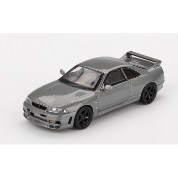 Mini GT 1:64 Nissan Skyline GT-R Nismo BCNR33 CRS 1993 RHD dark metal gray