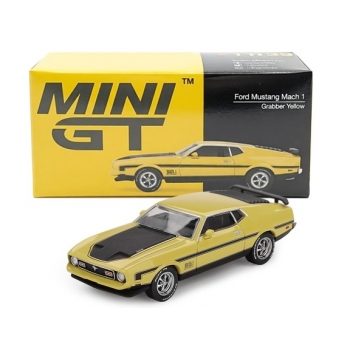 Mini GT 1:64 Ford Mustang Mach1  1971 LHD grabber yellow