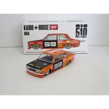 Mini GT 1:64 Kaido House Datsun 510 Pro Street SK510 orange black