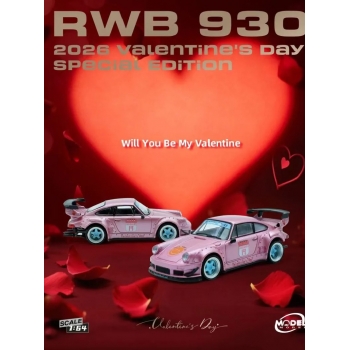ModelModel 1:64 Porsche RWB 930 Valentine's Day Version