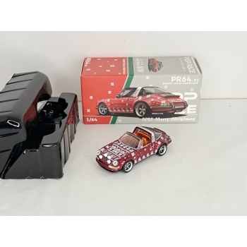 Pop Race 1:64 Porsche Singer Targa Christmas 2023 deep red