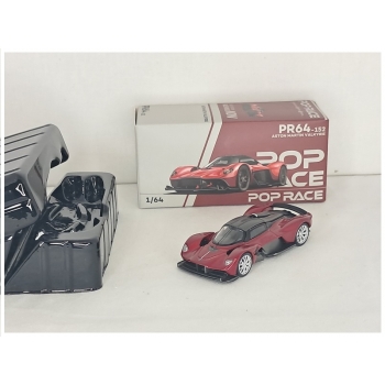 Pop Race 1:64 Aston Martin Valkyrie supernova red