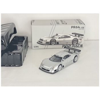 Pop Race 1:64 Mercedes-Benz AMG CLK GTR silver