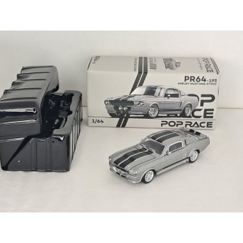 Pop Race 1:64 Shelby Mustang GT500 1967 grey black