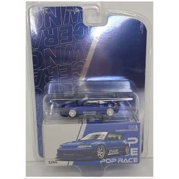Pop Race 1:64 Pandem Civic EG6 v1.5 metallic blue