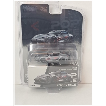 Pop Race 1:64 Darwin Pro 66G NWB Supra A90 grey metallic