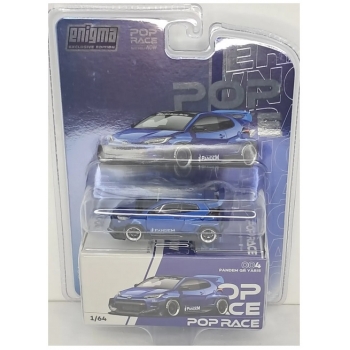 Pop Race 1:64 Pandem GR Yaris metallic blue