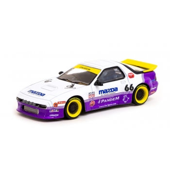 Tarmac 1:64 Pandem Mazda RX7 FC3S  white purple