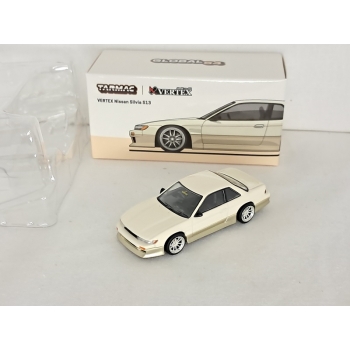 Tarmac 1:64 Vertex Nissan Silvia S13 white gold