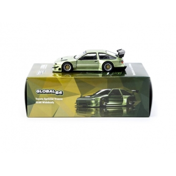 Tarmac 1:64 Toyota Sprinter Trueno AE86 Widebody Jon Sibal green