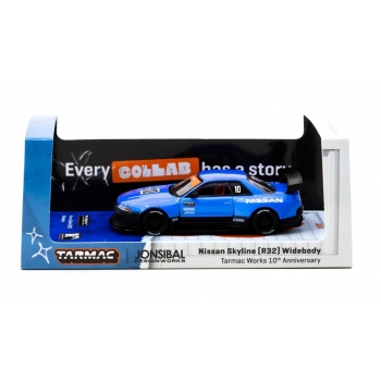 Tarmac 1:64 Nissan Skyline (SR32) Widebody Jon Sibal Tarmac Works 10th Anniversary
