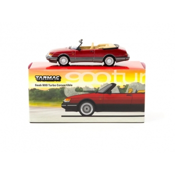 Tarmac 1:64 Saab 900 Turbo Convertible red