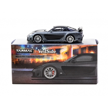 Tarmac 1:64 Mazda RX-7 VeilSide Fortune7 grey metallic black