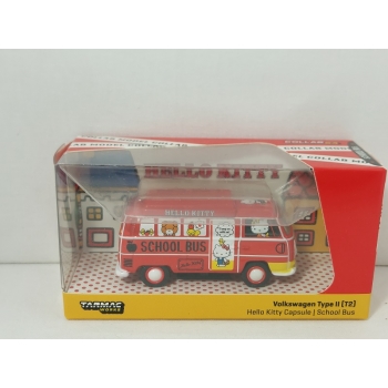 Tarmac 1:64 Volkswagen Type II Scholl Bus Hello Kitty