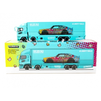 Tarmac 1:64 Mitsubishi Fuso Super Great LB-TRUCKS blue