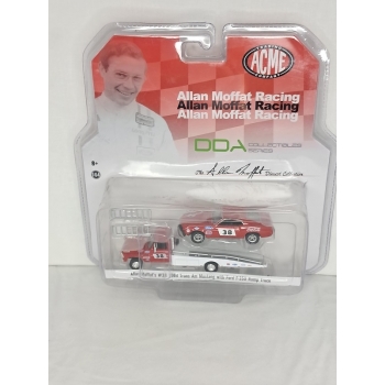 Acme 1:64 Trans Am Mustang 1969 #33 Allan Moffat Brut  on a Ford F-350 Ramp Truck