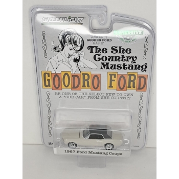 Greenlight 1:64 Ford Mustang Coupe 1967 She Country Special Bill Goodro Ford Denver Colorado autumn smoke