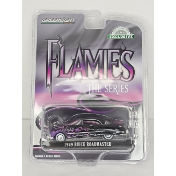 Greenlight 1:64 Buick Roadmaster 1949 black with flames