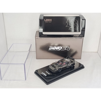 Inno 1:64 LBWK Ferrari F40 chrome black