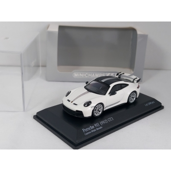 WBros 1:64 Porsche 911 (992) GT3 carrera white metallic